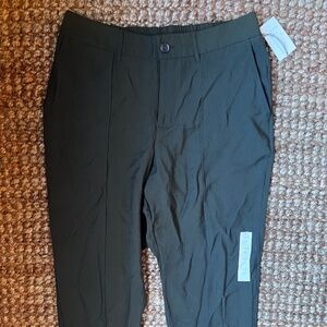 A New Day Green cuffed pleated front trousers